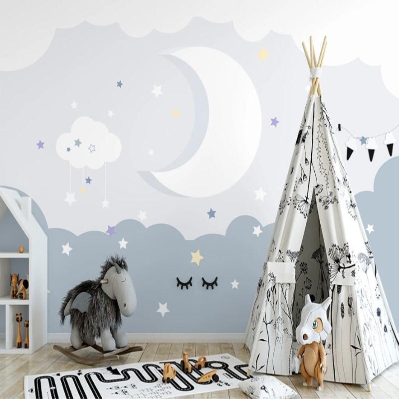 Papier Peint Nuage Bleu | Le Petit Intissé