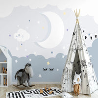 Thumbnail for Papier Peint Nuage Bleu | Le Petit Intissé