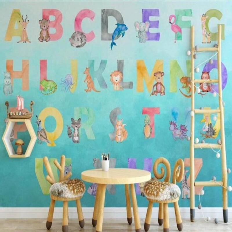 Papier Peint Alphabet | Le Petit Intissé