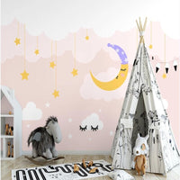 Thumbnail for Papier Peint Nuage Rose | Le Petit Intissé