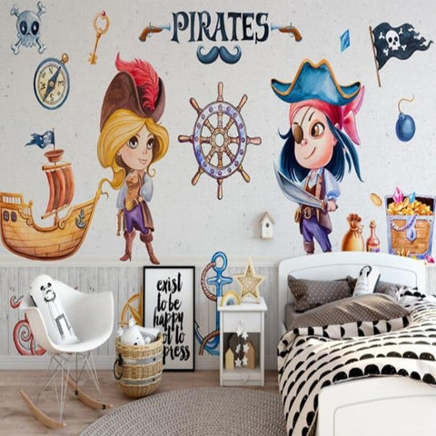 Stickers Triangles personnalisé - Déco chambre d'enfant - La Pirate