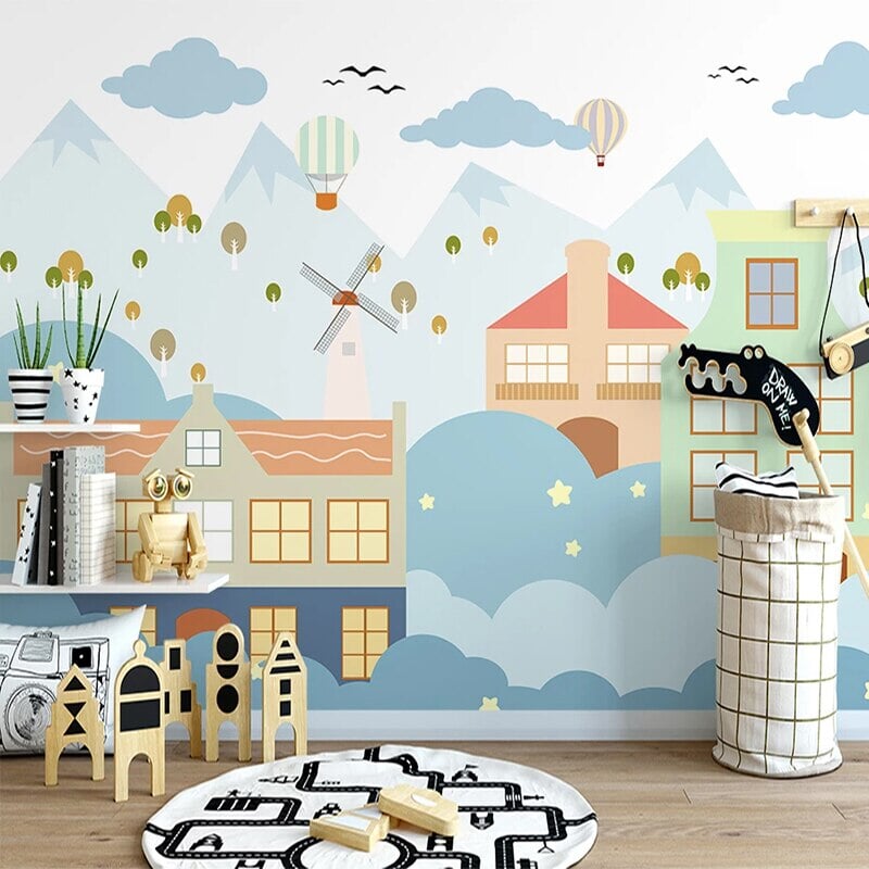 Papier Peint Nuage Enfant | Le Petit Intissé