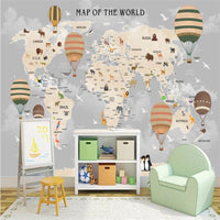 Thumbnail for Papier Peint Carte du Monde Chambre | Le Petit Intissé