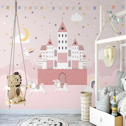 papier-peint panoramique mural - Château de princesse