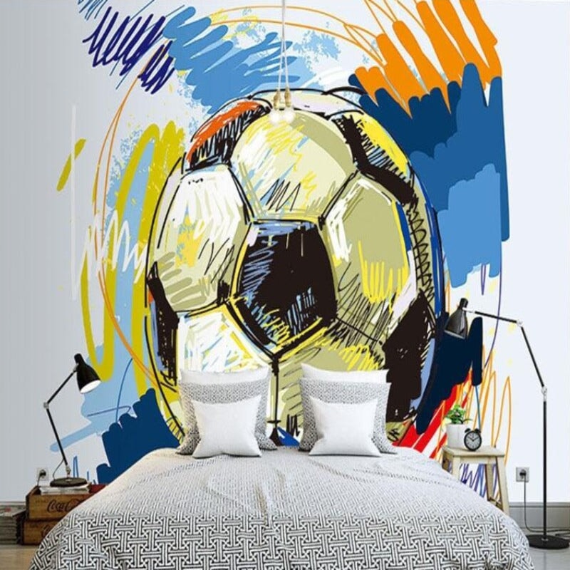 Papier Peint Ballon de Foot | Le Petit Intissé