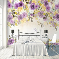 Thumbnail for Papier Peint Fleur Mauve | Le Petit Intissé