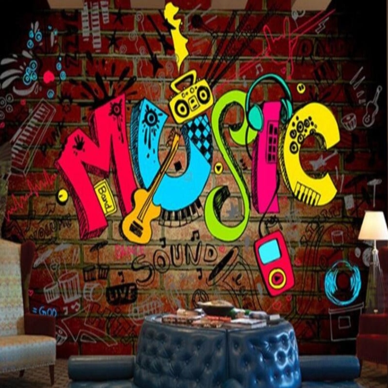 Papier Peint Motif Musique | Le Petit Intissé