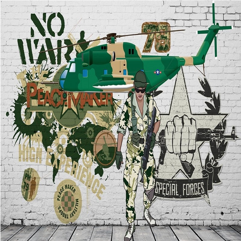 Papier Peint Militaire | Le Petit Intissé