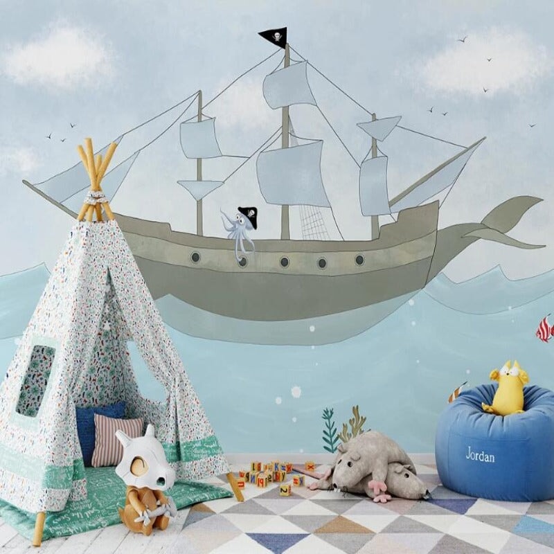 Papier Peint Panoramique Pirate | Le Petit Intissé