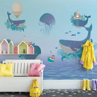 Thumbnail for Papier Peint Panoramique Baleine | Le Petit Intissé