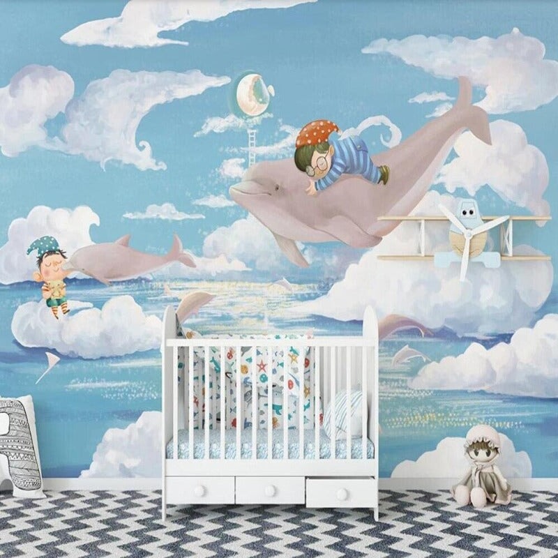 Poster Papier Peint Dauphin | Le Petit Intissé