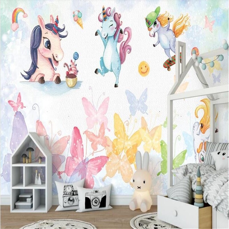 Papier Peint Chambre Fille Licorne | Le Petit Intissé