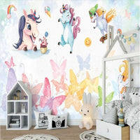 Thumbnail for Papier Peint Chambre Fille Licorne | Le Petit Intissé