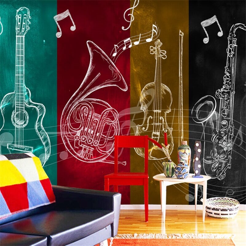 Papier Peint Instrument de Musique | Le Petit Intissé