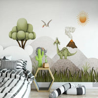 Thumbnail for Tapisserie Papier Peint Dinosaure | Le Petit Intissé