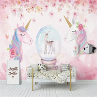 Thumbnail for Papier Peint Licorne Kawaii | Le Petit Intissé