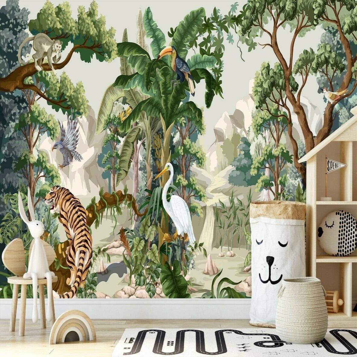 Tapisserie Animaux Jungle | Le Petit Intissé