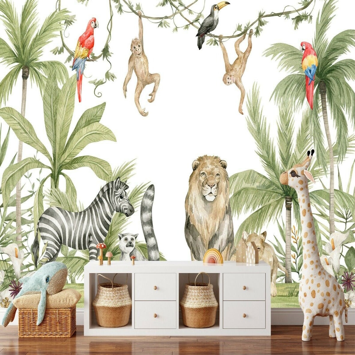 Papier Peint Enfant Jungle | Le Petit Intissé