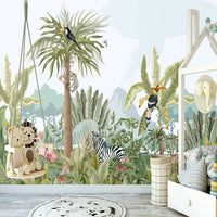 Thumbnail for Panoramique Animaux Jungle | Le Petit Intissé