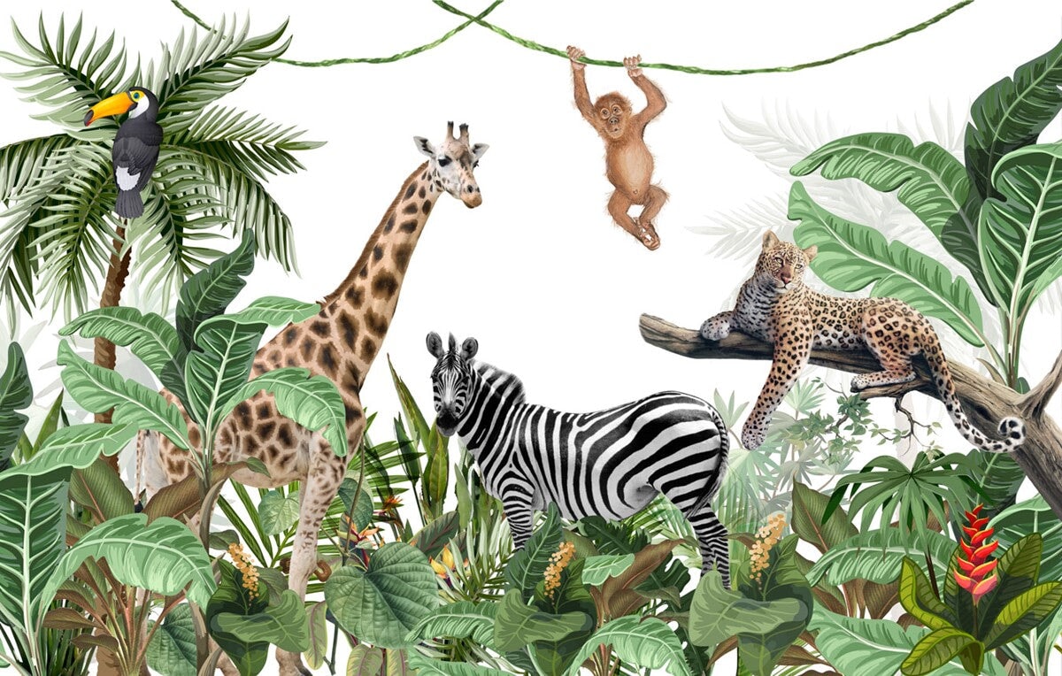 Crane Baby Safari Décoration murale unisexe en bois pour Crane Baby Safari Décoration murale unisexe en bois pour